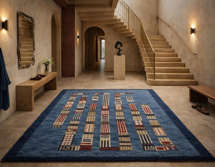 Abstract pattern rug